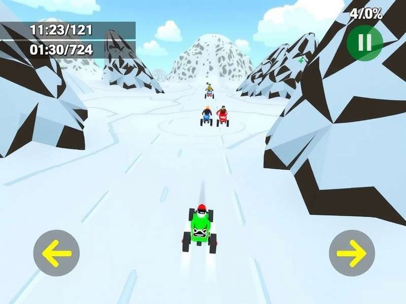 Agile Ace Glacier Glide Gameplay Screenshot